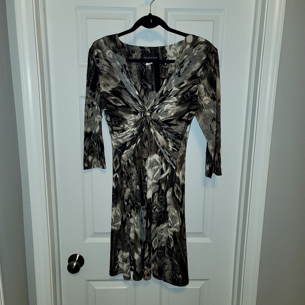 Connected Petite Multi Colored Throw Dress